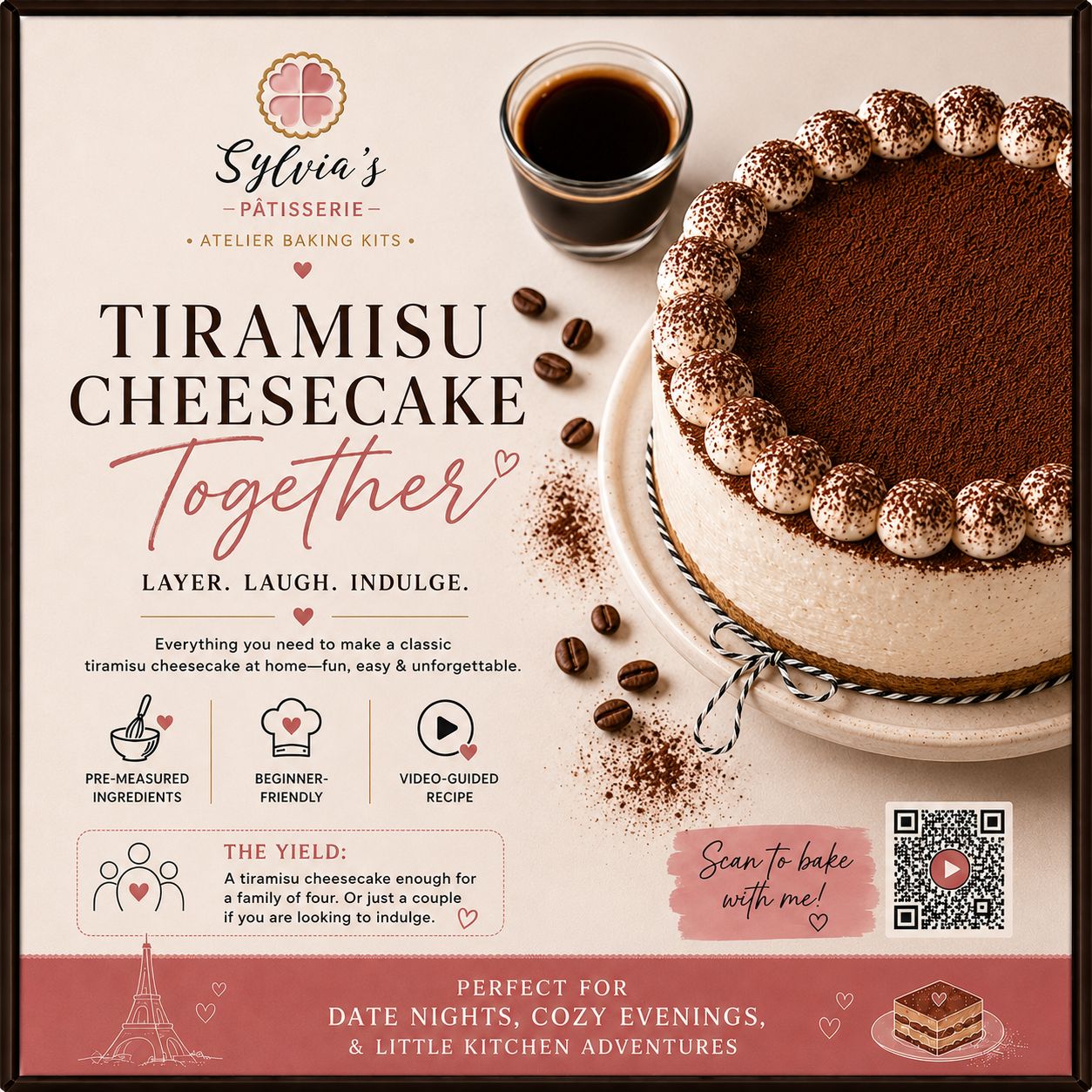 Tiramisu Cheese Cake - DIY